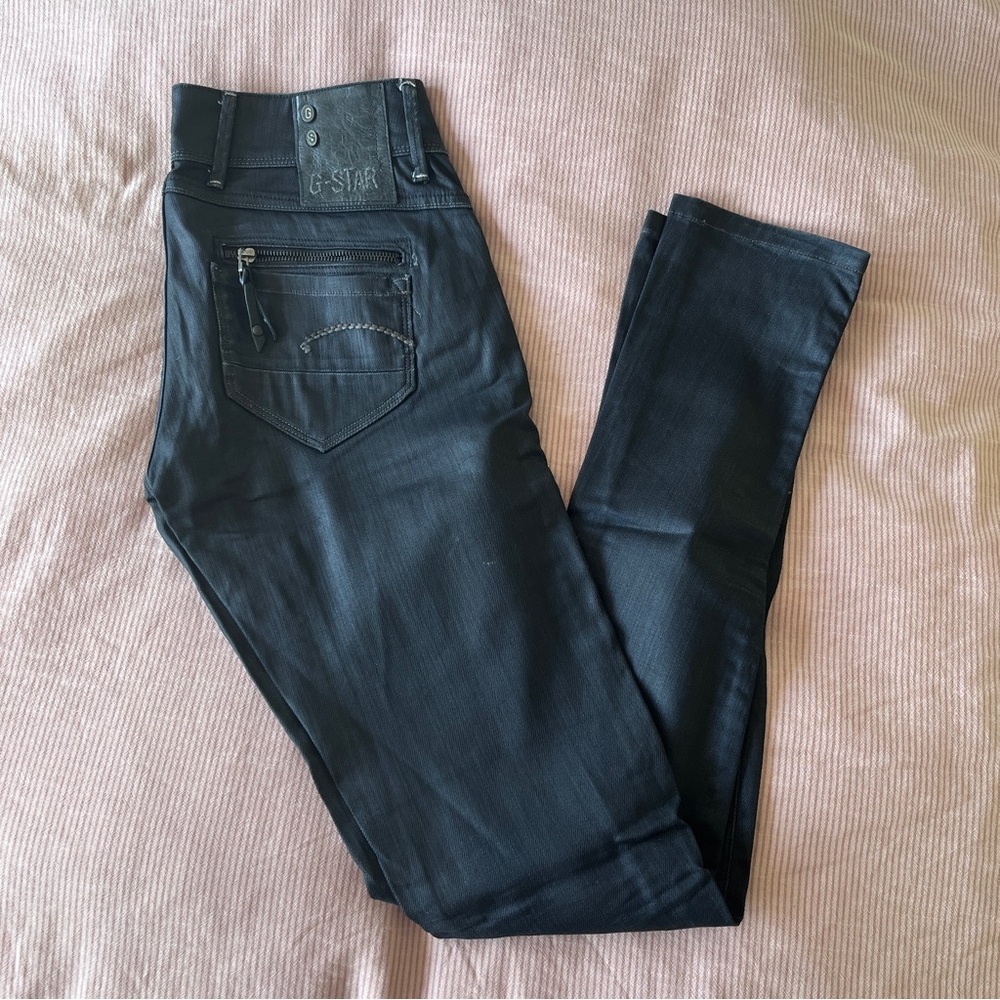 G-Star Women's Black fender skinny Jeans size 29. 34 long!